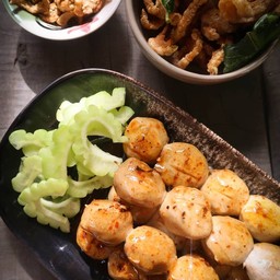 ลูกชิ้นปิ้งเอ็นหมู