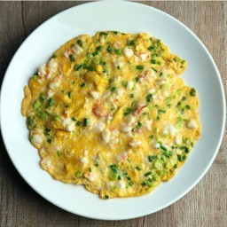 ไข่เจียวกุ้ง (กับข้าว)