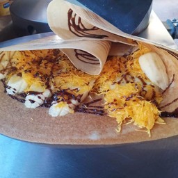 แป้งวนิลา+กล้วยหอม+ฝอยทอง+นูเทลา