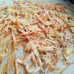 แป้งวนิลา+พริกเผา+ปลาเส้น+ทุเรียนทอด+หมูหยอง