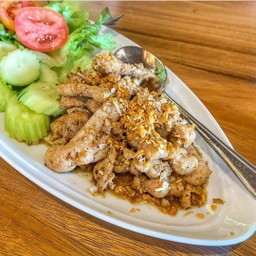 หมูกระเทียม (กับข้าว)