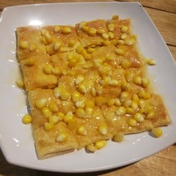โรตีสี่เหลี่ยม ข้าวโพด+ไข่