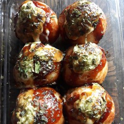 ทาโกะยากิ 6 ลูก ไส้ปูอัด