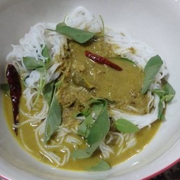 ขนมจีน น้ำยาปู น้ำยาป่า ปักษ์ใต้ ตลาดไทยสมบูรณ์สแควร์ พระประแดง