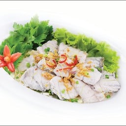 เนื้อปลากะพงลวกจิ้ม