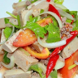 ยำหมูยอ+หมูสับ