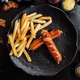 ไส้กรอก2ชิ้น+เฟรนฟราย