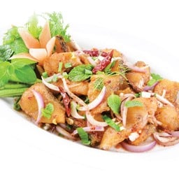 ลาบเนื้อปลาช่อน