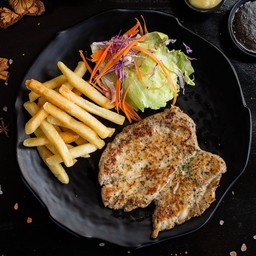 สเต็กไก่พริกไทยดำ