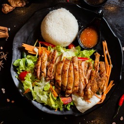 ข้าว ยำไก่สไปซี่