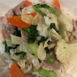 ผัดผักรวมหมู