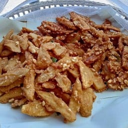 กล้วยทอด แม่กุ้งสูตรกลอย หน้าหมู่พฤกษา42