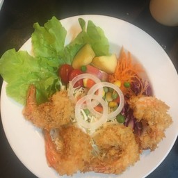 สลัด กุ้งกรอบ