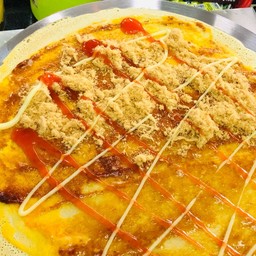 ไข่ไก่ + พริกเผา + ไก่หยอง