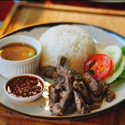 ข้าวคอหมูย่างแจ่ว