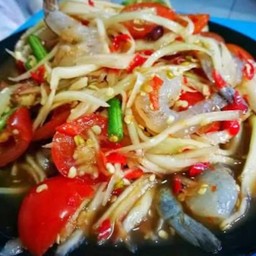 ตำกุ้งสด