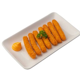 ไก่แท่งชุบเกล็ดขนมปังทอด