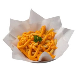 มันฝรั่งทอดราดซอสมายองเนสชีส