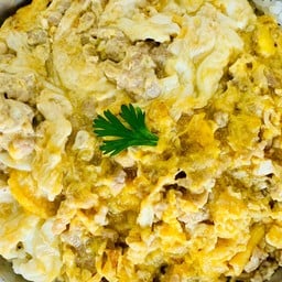 ข้าวไข่้ข้นนุ่ม หมูสับ สำหรับเยาวชน