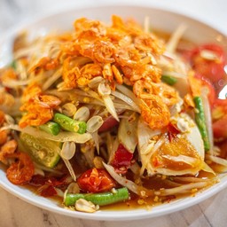 ตำไทย+ไข่เค็ม