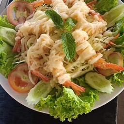 กุ้งทอดครีมสลัด
