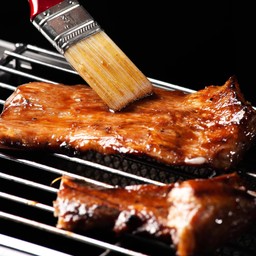 คอหมูย่างน้ำผึ้งข้าวคั่ว [MVP] +น้ำจิ้มแจ่วมะขาม