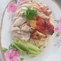 ข้าวมันไก่ต้ม+ย่างพิเศษ