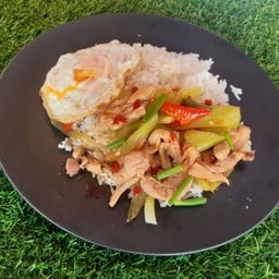 ข้าวพริกหยวกผัด..