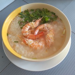 ข้าวต้มกุ้งทรงเครื่อง
