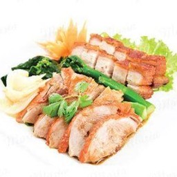 เป็ดย่างหมูกรอบ