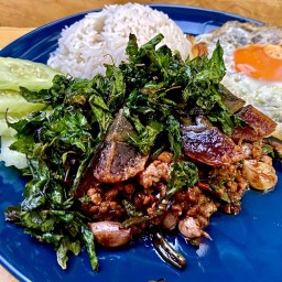 กะเพราง่ายๆ เคหะหนองหอย