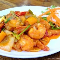กุ้งผัดไข่เค็ม