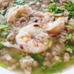 Boiled Rice With Shrimp And Pork