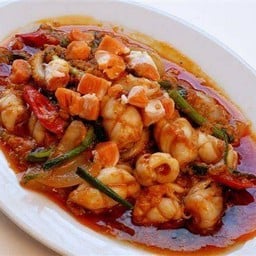 ผัดน้ำพริกเผาทะเล