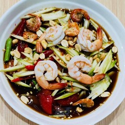 ตำมะม่วงกุ้งสุก