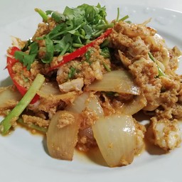 เนื้อปูผัดผงกระหรี่