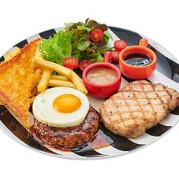 L ฮัมเบิร์กไก่ + พอร์คลอยน์