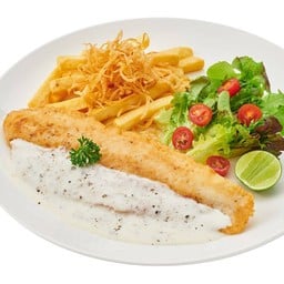 สเต็กปลาดอลลี่ บัตเตอร์ครีมซอส