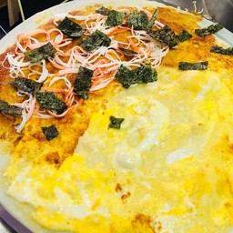 พริกเผา + ไข่ไก่ + ปูอัด + สาหร่ายแผ่น