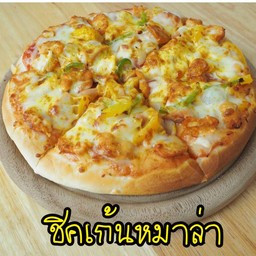 พิซซ่าชิคเก้นหมาล่า ถาดใหญ่