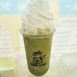 ชาเขียวปั่น+วิปครีม แก้ว22ออนซ์