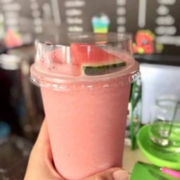 น้ำแตงโมปั่นนมสด