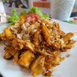 ปลาเห็ดโคน ทอดขมิ้น