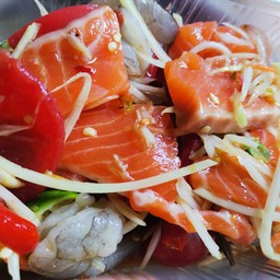 ตำแชลม่อนปลาร้า