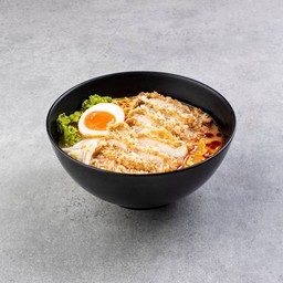 ต้มยำไก่ชุบแป้งทอด ไข่ยางมะตูม