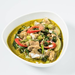 แกงเขียวหวานเนื้อมะเขือเปราะ