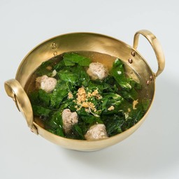 แกงจืดหมูบะช่อ ตำลึง