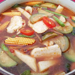 แกงป่าปลาเห็ดโคน