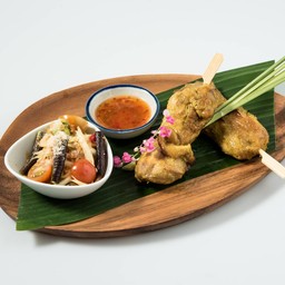 ไก่ย่างตะไคร้ ส้มตำ