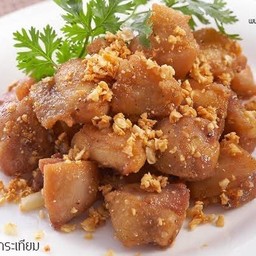 ข้าวไก่กระเทียม